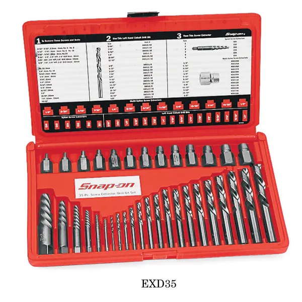 Snapon-General Hand Tools-EXD35 Master Extractor Set